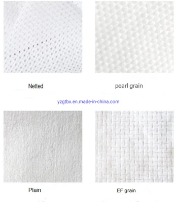 Materia prima no tejida de la tela no tejida de Spunlace para el tejido seco mojado
