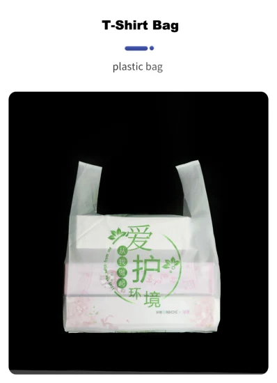 Bolsa de transporte 100% compostable OPP Supermercado Tienda de comestibles Venta al por menor Embalaje libre de plástico Biodegradable PLA Pbat Bolsos de compras Bolso de mano de embalaje